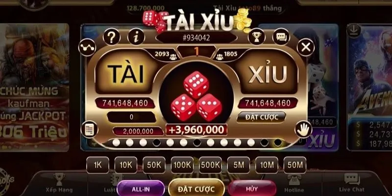 Tài xỉu online - Game số 1 sòng bạc